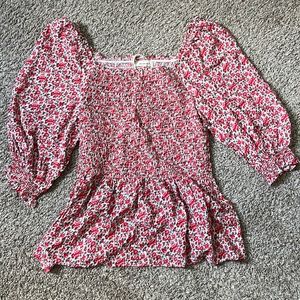 Max Studio Smocked Blouse